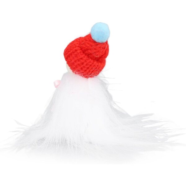 Set 10 Mini Pupazzi Natalizi in Legno e Cotone per Casa delle Bambole e Decorazioni