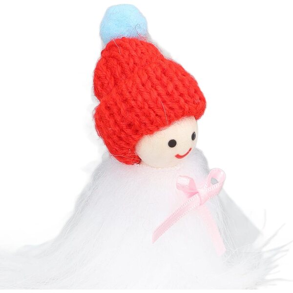 Set 10 Mini Pupazzi Natalizi in Legno e Cotone per Casa delle Bambole e Decorazioni