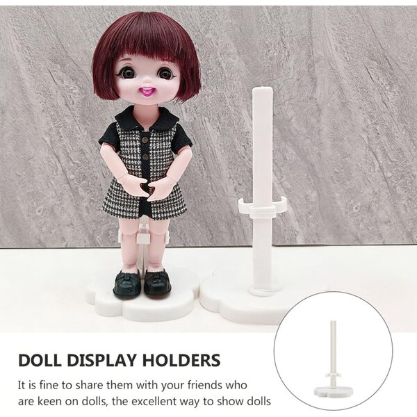 Supporti per Bambole ERINGOGO 20 pezzi - Display resistenti e trasparenti per esposizione figurine