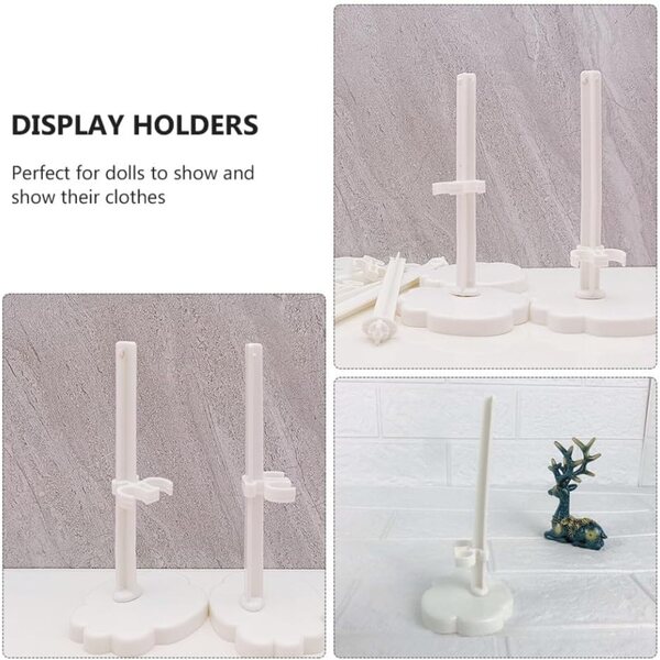 Supporti per Bambole ERINGOGO 20 pezzi - Display resistenti e trasparenti per esposizione figurine