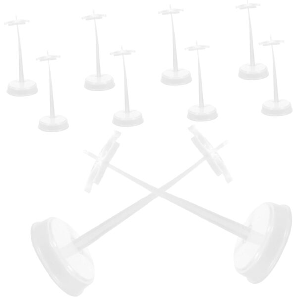 Set 10 Supporti per Bambole e Figurine Mini in Plastica | Espositori Resistenti e Pratici