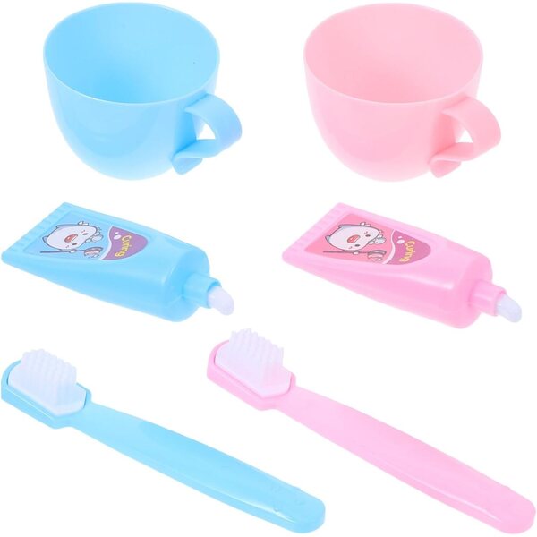 Set di accessori in miniatura per bambola da 45 cm - Spazzolini da denti e kit dentifricio gratuiti