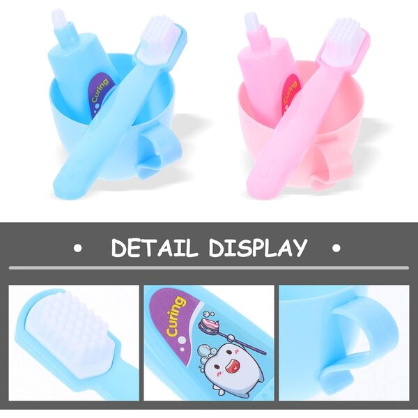Set di accessori in miniatura per bambola da 45 cm - Spazzolini da denti e kit dentifricio gratuiti