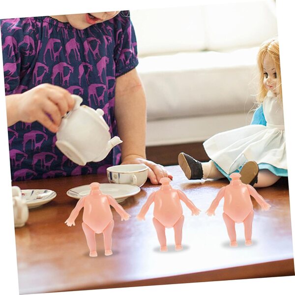 Corpi di Bambola in Plastica 2,5 Pollici per Bimbi - Set da 50 per Creazioni DIY