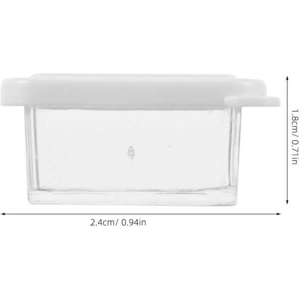 Set mit 12 Miniatur-Zubehörteilen für Puppenhäuser, transparente Lebensmittelbehälter