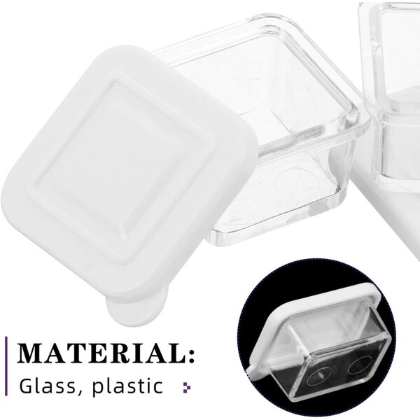 Set mit 12 Miniatur-Zubehörteilen für Puppenhäuser, transparente Lebensmittelbehälter