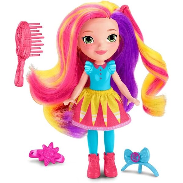 Sunny Day FBN66 Nickelodeon Pop-in Style Sunny, bambola con accessori per capelli