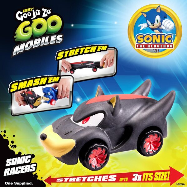 Goo Mobiles Sonic Shadow Racer - Veicolo Estensibile e Trasformabile per Bambini