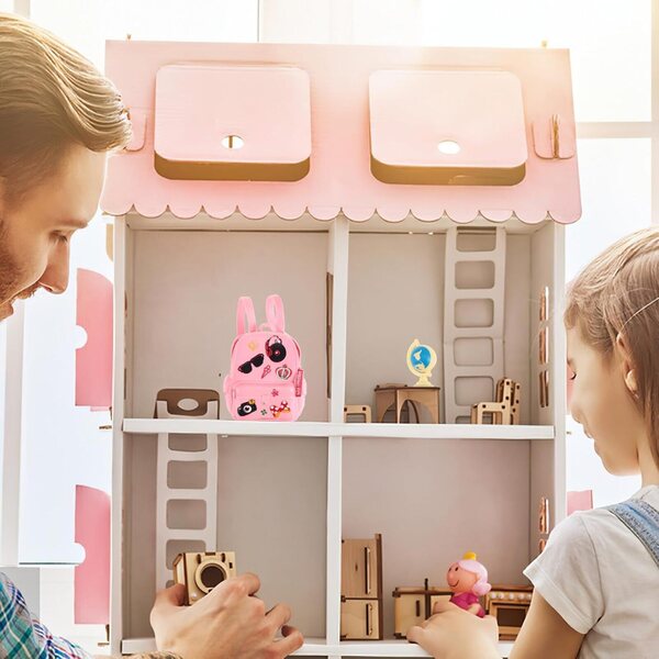 Mini kit di cancelleria per case delle bambole: 18 accessori scolastici realistici in PVC