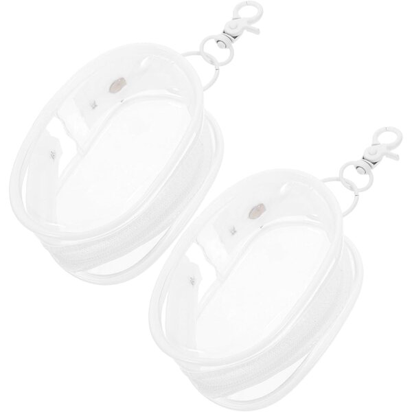 VICASKY Set 2 Sacchetti Trasparenti in PVC per bamboles, Compatti e Portatili