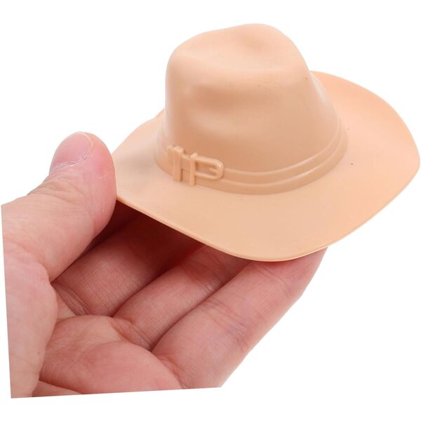 GALPADA 12 Mini Chapeaux Cowboy per bambole 7x7x3 cm in Plastica Colorati per Artigianato