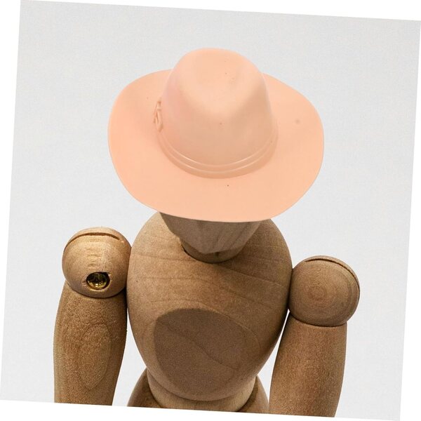 GALPADA 12 Mini Chapeaux Cowboy per bambole 7x7x3 cm in Plastica Colorati per Artigianato