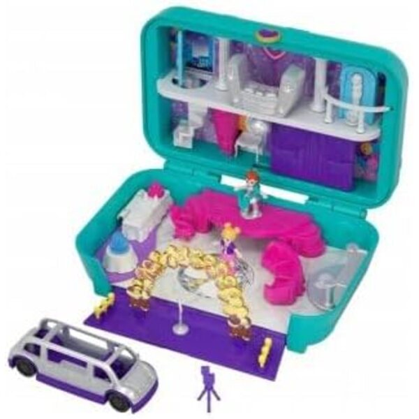 Polly Pocket Danse mit Limousine Boxset, 2 Figuren und Zubehör für Kinder ab 4 Jahren