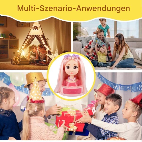 Kit Salone di Bellezza per Bambine – Set Giochi di Parrucchiera con Accessori Completi