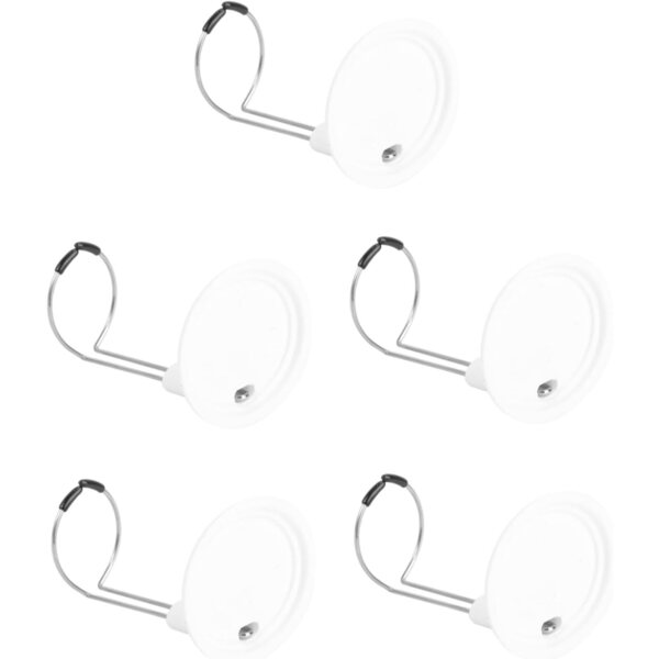 Set 5 Supporti Regolabili per Bambole Bianchi in PVC e Fil di Ferro Stabili