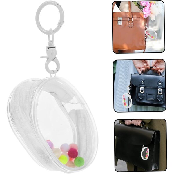Organizer trasparente sospeso per bambole e accessori - portatile e resistente in PVC