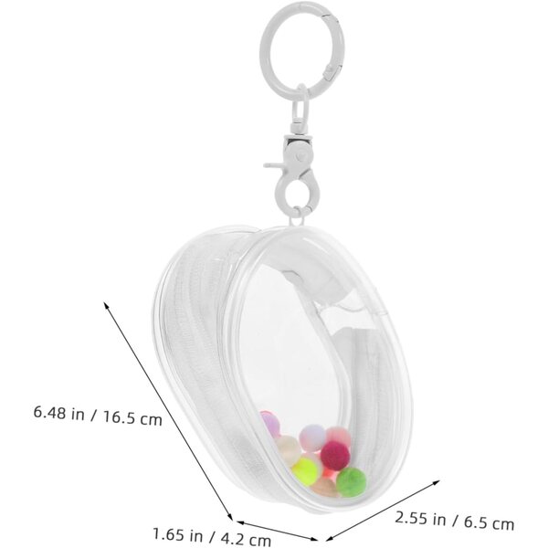 Organizer trasparente sospeso per bambole e accessori - portatile e resistente in PVC