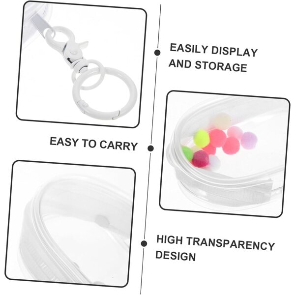 Organizer trasparente sospeso per bambole e accessori - portatile e resistente in PVC