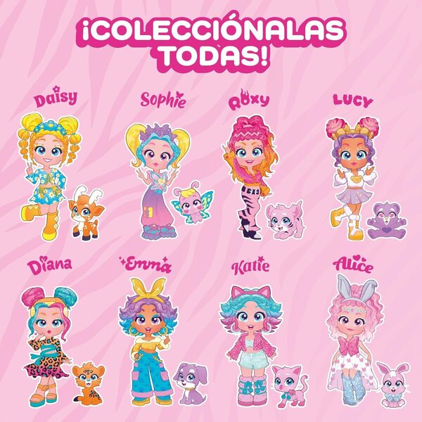 KOOKYLOOS Sophie con Papillon - Bambola fashion da collezione con animali e accessori