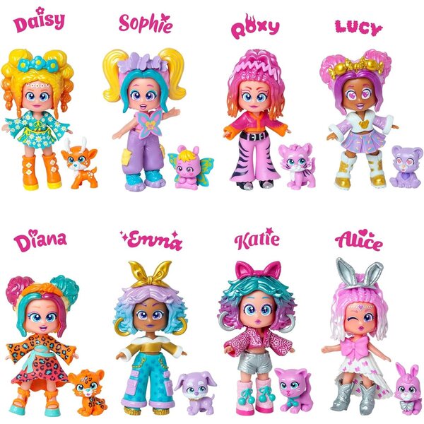 KOOKYLOOS Sophie con Papillon - Bambola fashion da collezione con animali e accessori