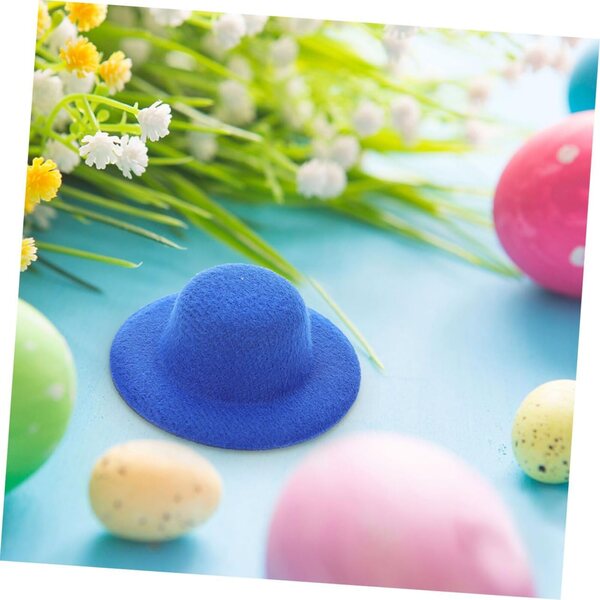 20 Mini Cappelli in Tessuto Multicolore per Bambole, Accessori Creativi e Decorazioni Festa