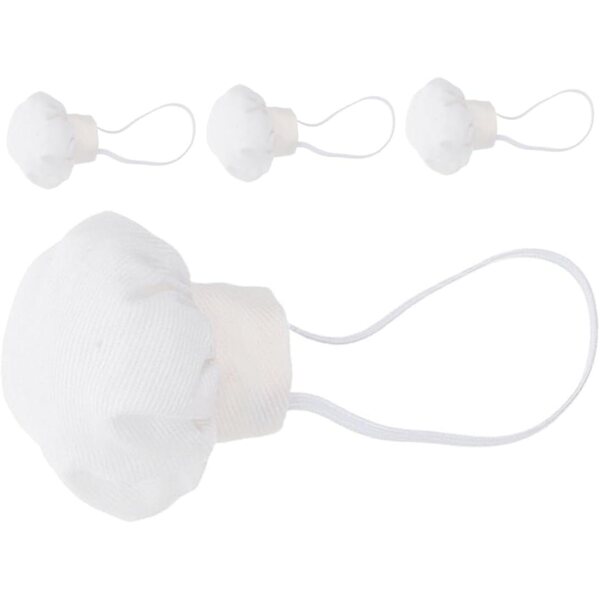 4 weiße Miniatur-Hüte für Kochpuppen, 10–15 cm, kreatives Zubehör