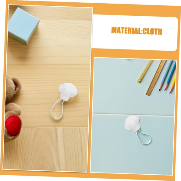 4 weiße Miniatur-Hüte für Kochpuppen, 10–15 cm, kreatives Zubehör