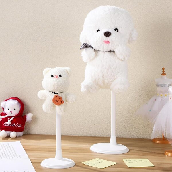 Set 4 Supporti Verticali Trasparenti per Bambole e Figurine con Resistenza Rinforzata