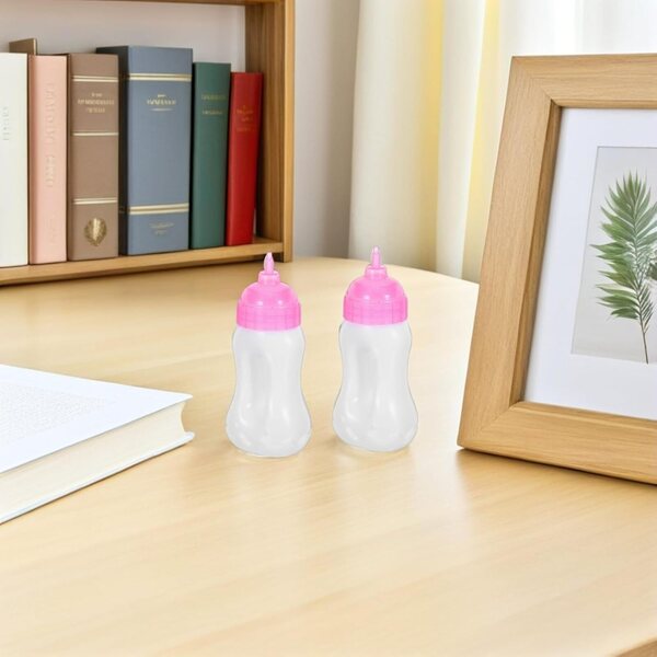 CLISPEED Set 6 Biberons Miniature per Bambole - Accessori Gioco e Decorazione Casa Bambole