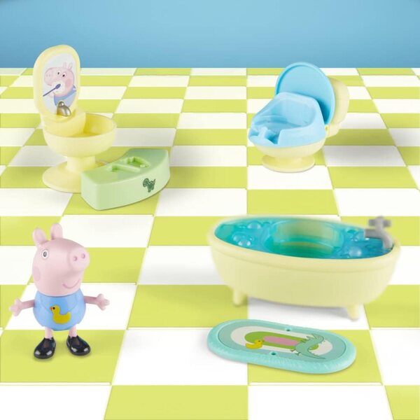 Peppa Pig Little Spaces George's Badeset mit 6 Original-Spielzubehörteilen