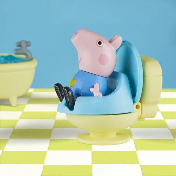 Peppa Pig Little Spaces George's Badeset mit 6 Original-Spielzubehörteilen