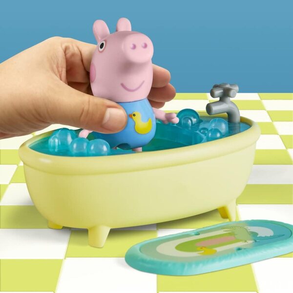 Peppa Pig Little Spaces George's Badeset mit 6 Original-Spielzubehörteilen