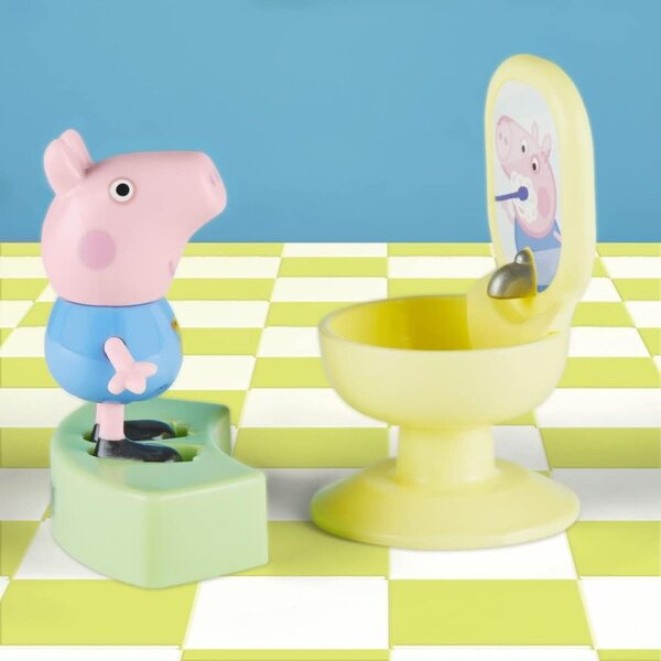 Peppa Pig Little Spaces George's Badeset mit 6 Original-Spielzubehörteilen