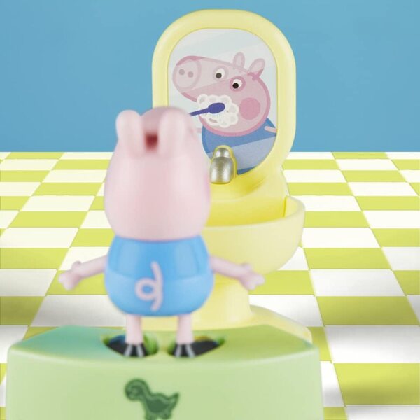 Peppa Pig Little Spaces George's Badeset mit 6 Original-Spielzubehörteilen