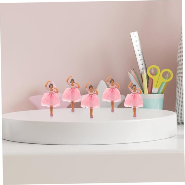 Set mit 5 Danseuse-Ballettpuppen für Spieluhr, realistische Kunststoffdekorationen