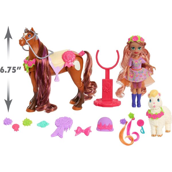 Set Winner's Stable Show Up 'N Style 20 pezzi con bambola Valentina e cavallo Charra