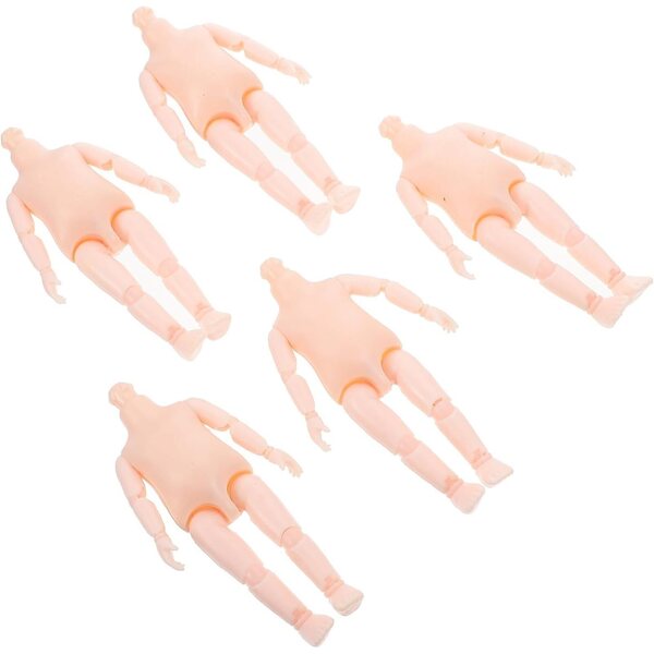 Corpo bambole Articolato 16 cm Rosa Kit 6 pezzi per Bricolage Bambini NOLITOY