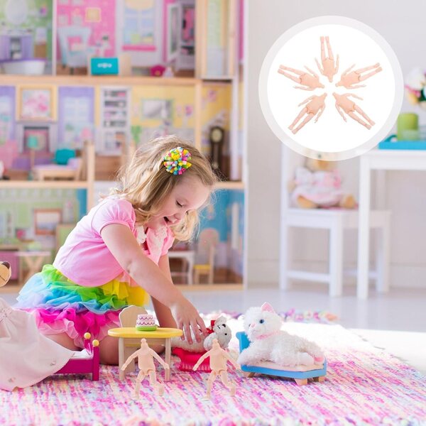 Corpo bambole Articolato 16 cm Rosa Kit 6 pezzi per Bricolage Bambini NOLITOY