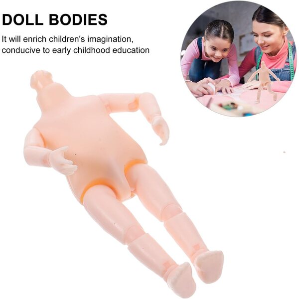 Corpo bambole Articolato 16 cm Rosa Kit 6 pezzi per Bricolage Bambini NOLITOY