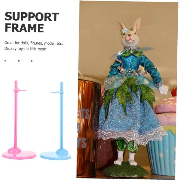 Support per Bambole in Plastica 30 pezzi | Base Robusta per Esposizione e Gioco