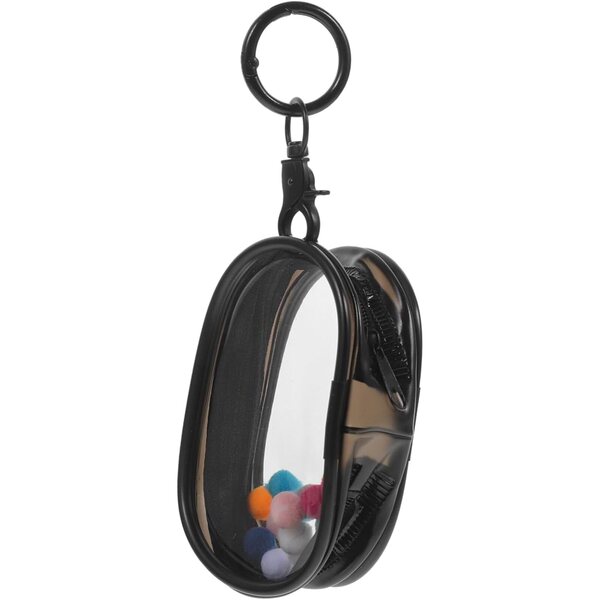 CHILDWEET Mini Borsa Trasparente per Bambole e Statuine, Organizer Compatto e Portatile