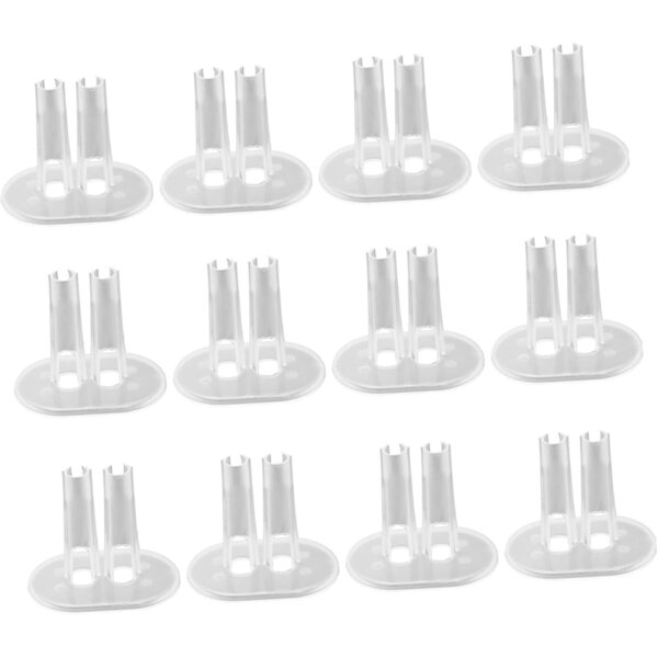 Support regolabile trasparente in plastica per bambole - set da 12 pezzi WEKAMOS
