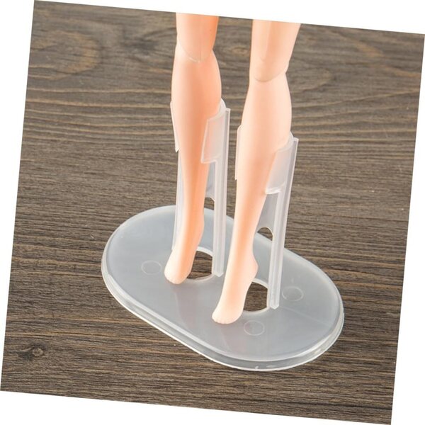 Support regolabile trasparente in plastica per bambole - set da 12 pezzi WEKAMOS