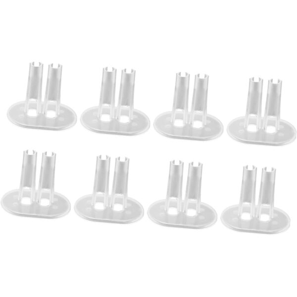 Support regolabile trasparente in plastica per bambole - set da 12 pezzi WEKAMOS