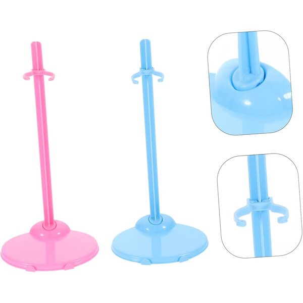 ERINGOGO 30 Supporti Regolabili per Bambole in Plastica - Esposizione Stabile e Sicura