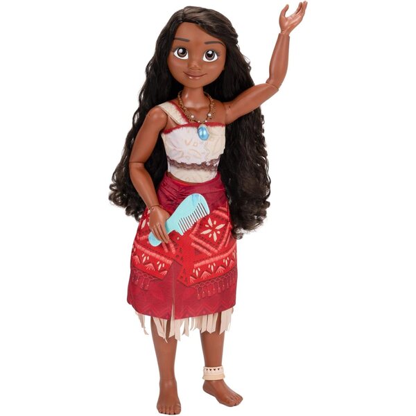 Vaiana Playdate 81 cm große Disney-Puppe – lebensgroß und beweglich, Stoffkleid