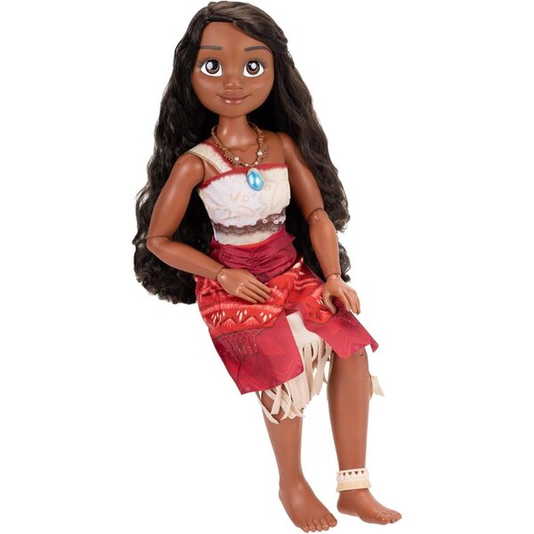 Vaiana Playdate 81 cm große Disney-Puppe – lebensgroß und beweglich, Stoffkleid
