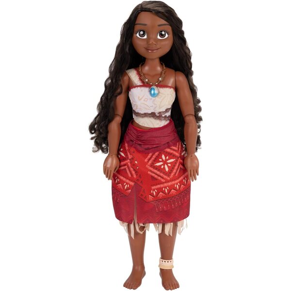 Vaiana Playdate 81 cm große Disney-Puppe – lebensgroß und beweglich, Stoffkleid
