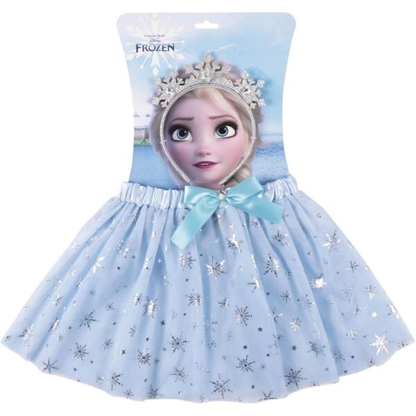 Blaues Frozen-Accessoires-Set für Mädchen mit Rock und Stirnband – 2-teilig