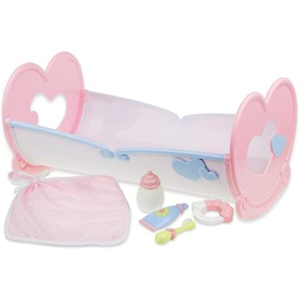 Schaukelstuhl für Puppen bis 41 cm mit mehrfarbigem JC Toys-Zubehör